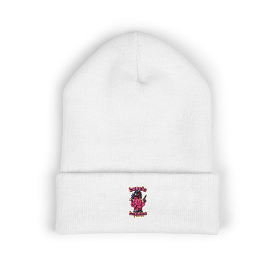 Stylish Cuffed Beanie - Embroidered Cozy Hat, Winter Accessory, Gifts for Her, Unisex Beanie, Perfect for Cold Days