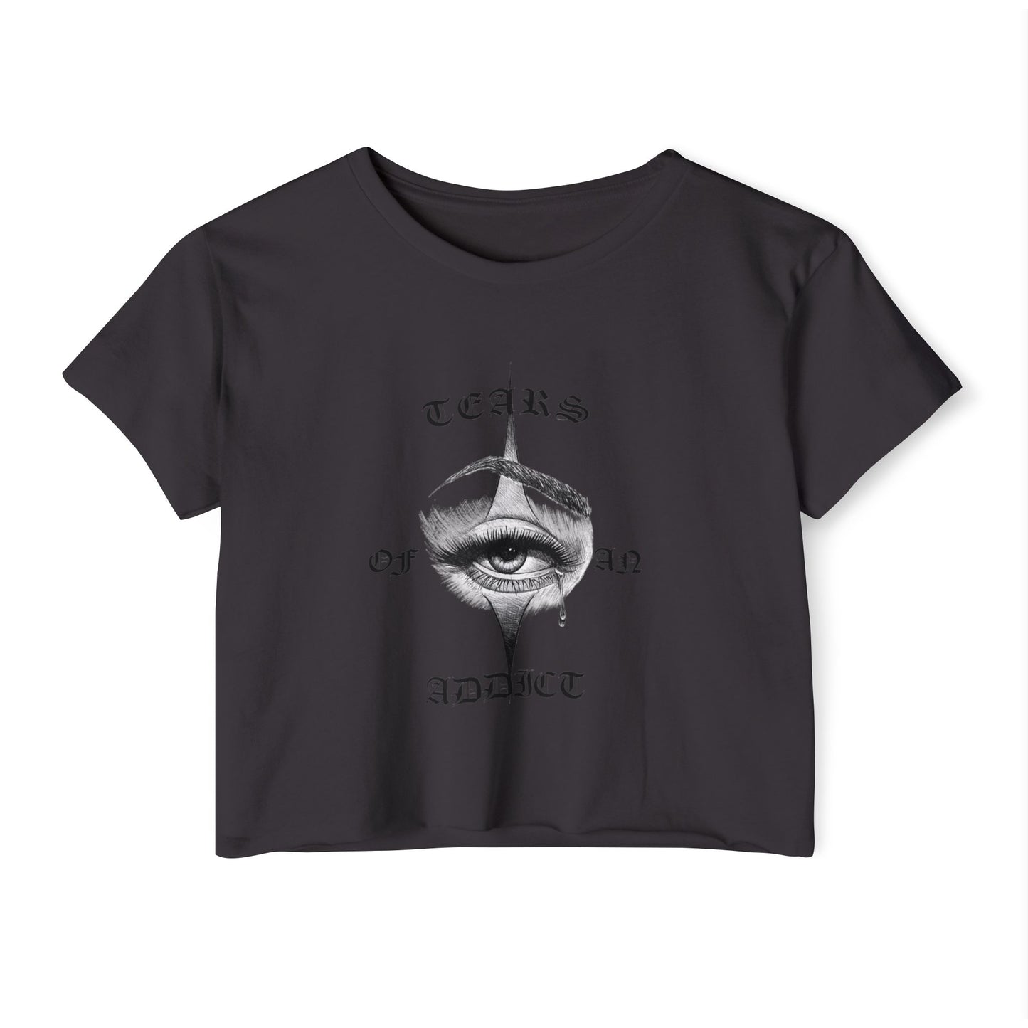 Women's Festival Crop Top with Unique Eye Design, Boho Crop Top, Festival Wear, Street Style Tee, Music Festival Outfit, Summer [...]