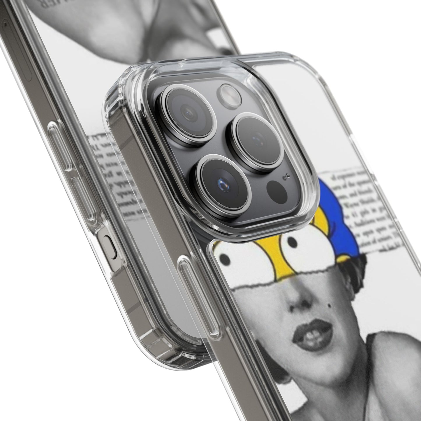 Unique Clear Case with Artistic Design, Phone Case, Customizable Clear Covers, Quirky Phone Accessories, Gifts for Her, Pop Culture [...]