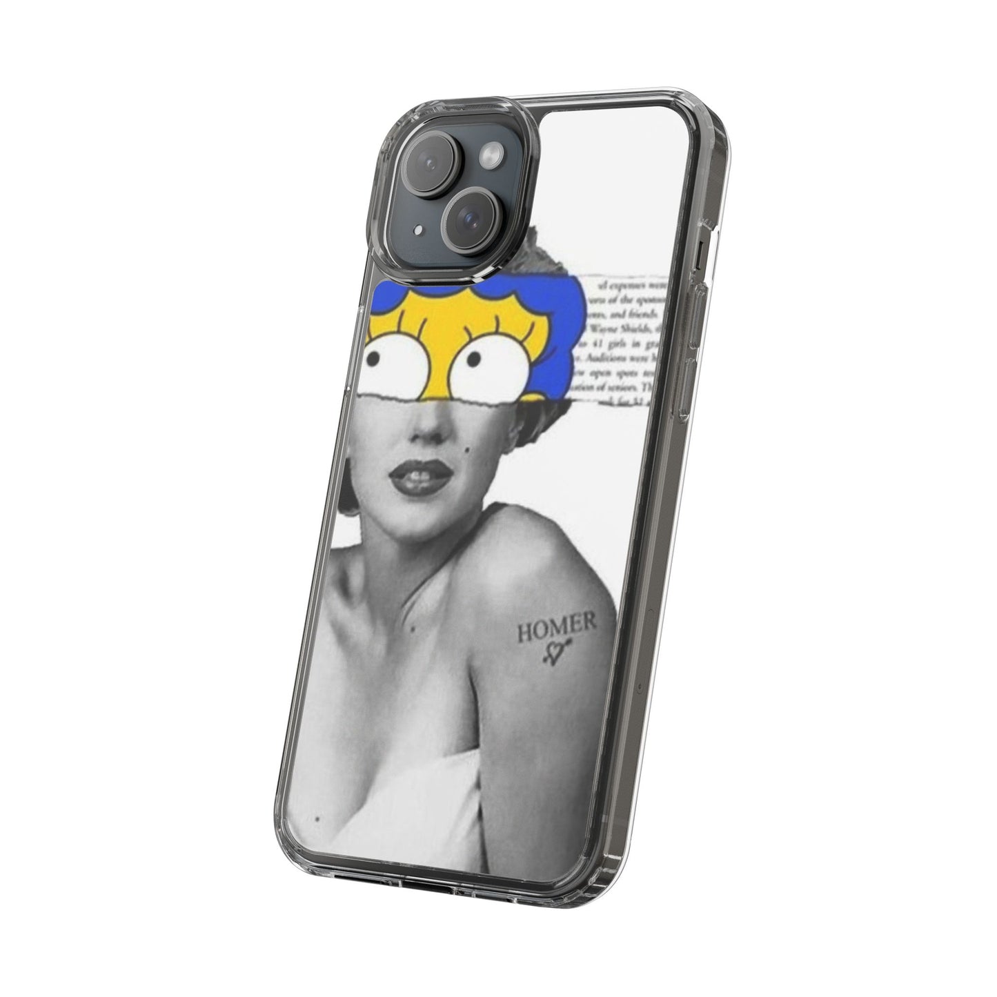 Unique Clear Case with Artistic Design, Phone Case, Customizable Clear Covers, Quirky Phone Accessories, Gifts for Her, Pop Culture [...]