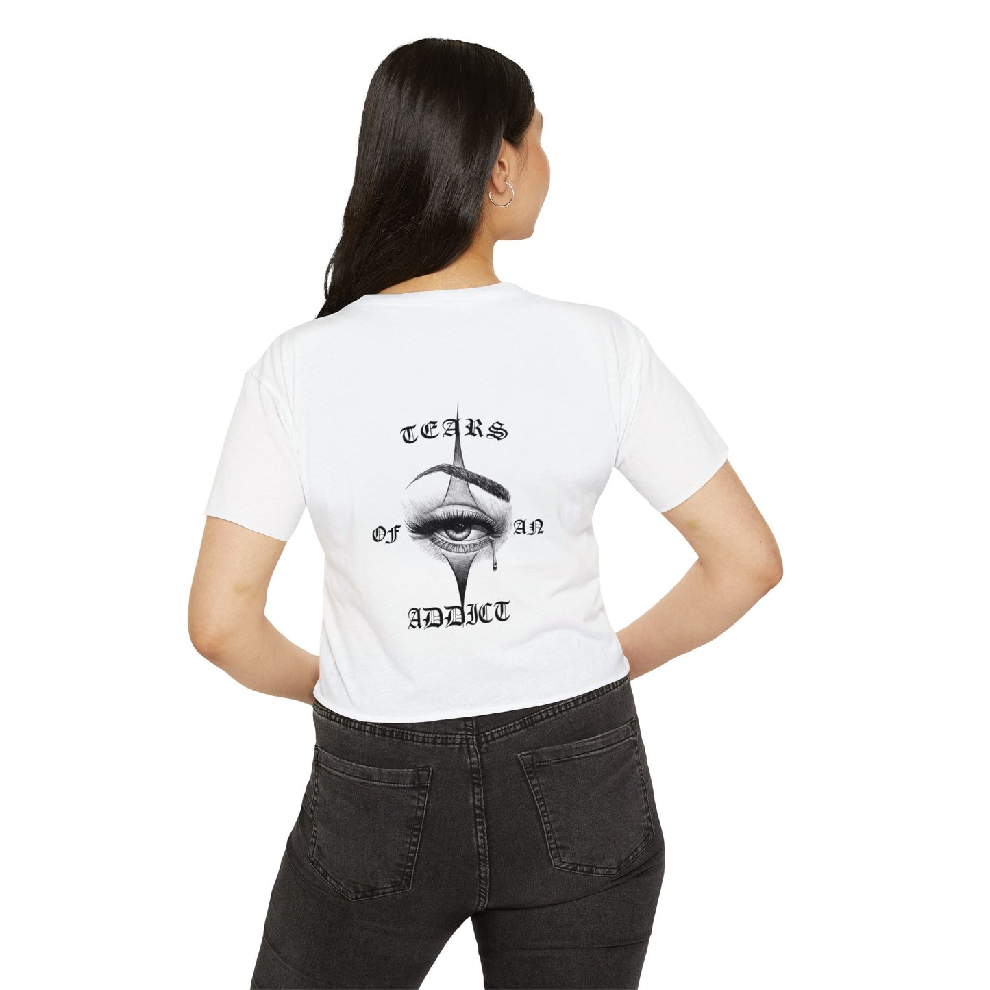 Women's Festival Crop Top with Unique Eye Design, Boho Crop Top, Festival Wear, Street Style Tee, Music Festival Outfit, Summer [...]