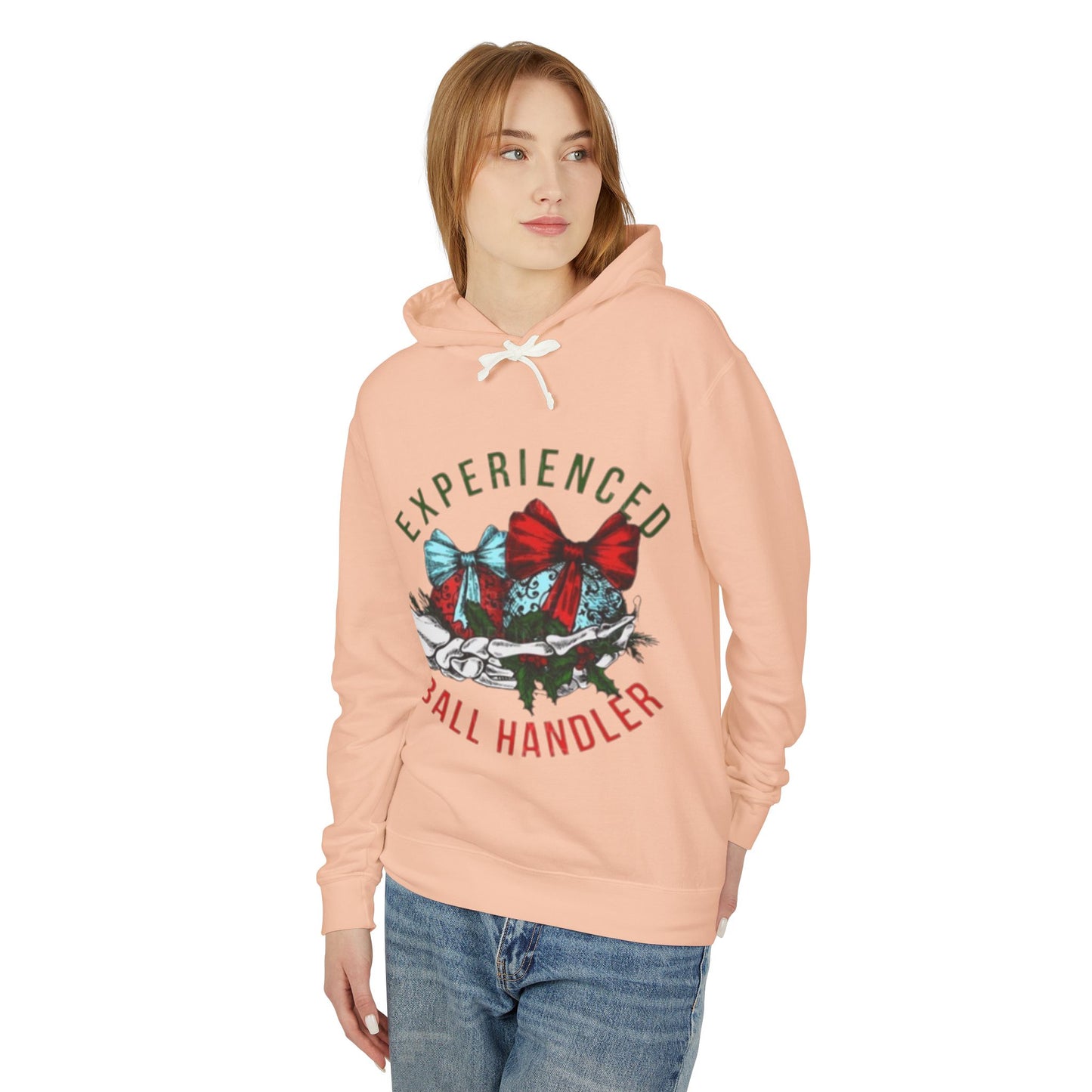 Unisex Lightweight Hooded Sweatshirt with Bow Design - Perfect for Basketball Lovers, Gift for Coaches, Holiday Apparel, Comfortable [...]