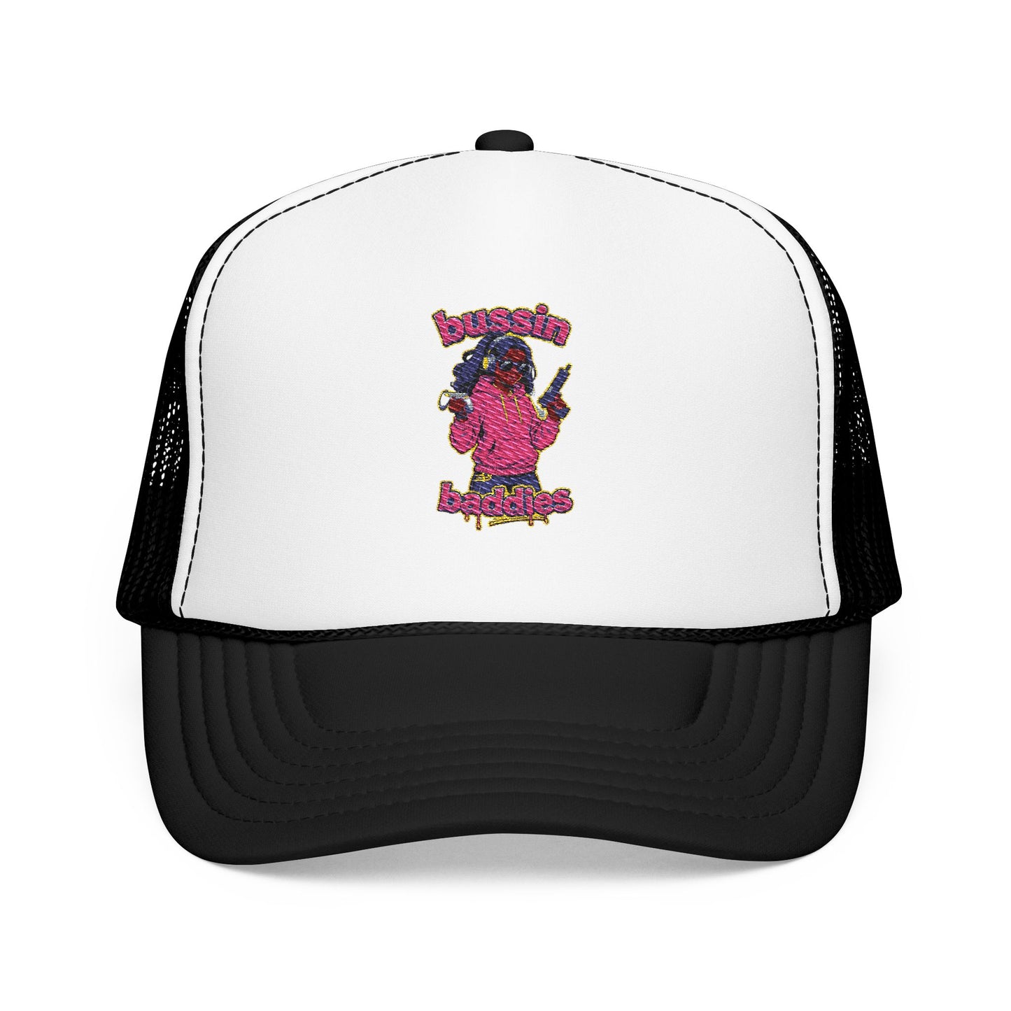 Vibrant Embroidered Trucker Hat, Fun Hat for Outdoor Adventures, Adjustable Baseball Cap, Perfect Gift for Festivals, Summer Wear, [...]