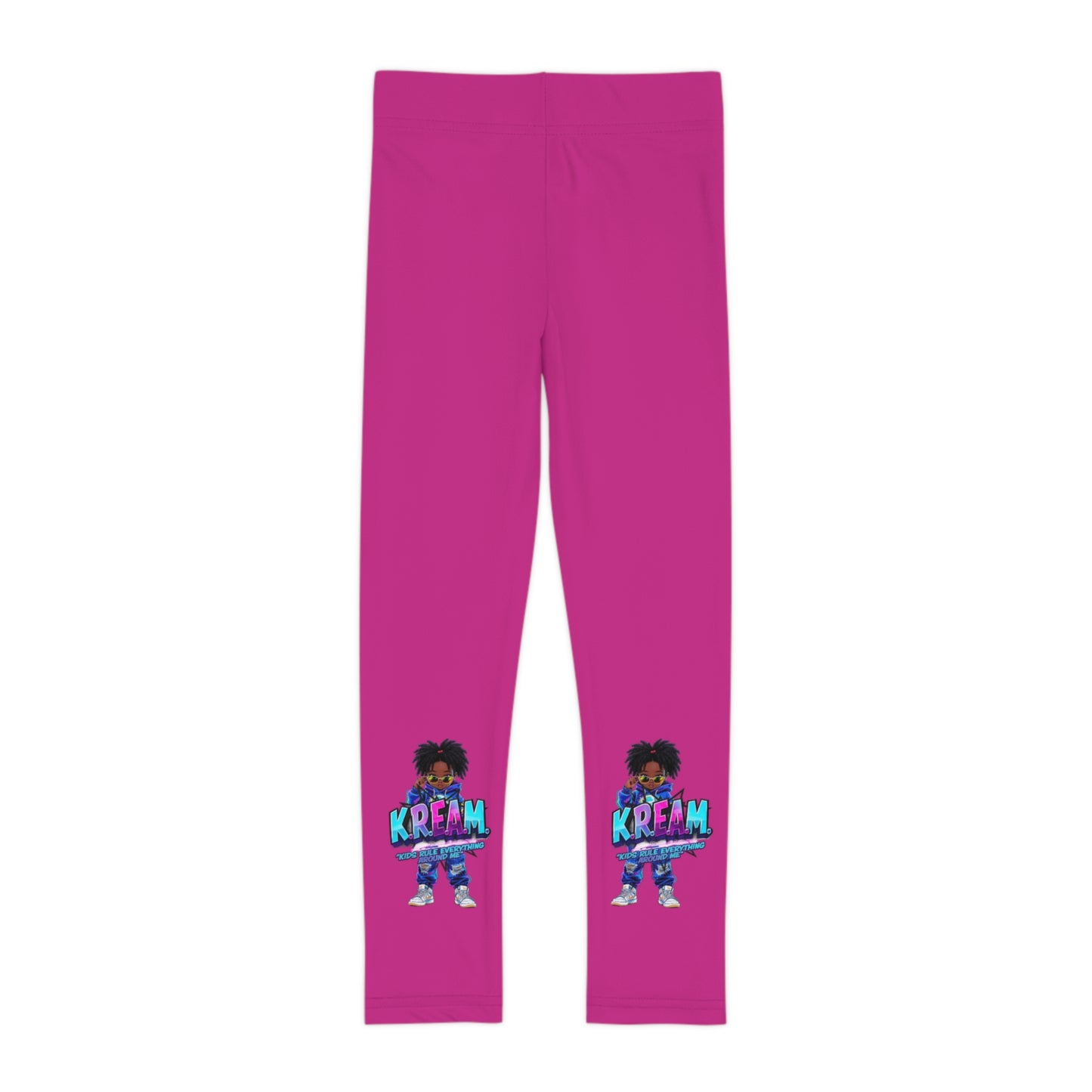 Vibrant Kids Leggings - KREAM Design, Colorful Activewear for Girls, Sports Wear, Birthday Gift, Dance Class Outfit, Playground Fun