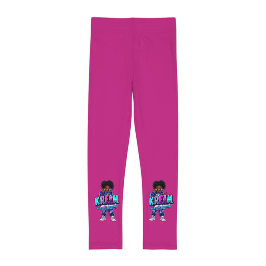 Vibrant Kids Leggings - KREAM Design, Colorful Activewear for Girls, Sports Wear, Birthday Gift, Dance Class Outfit, Playground Fun