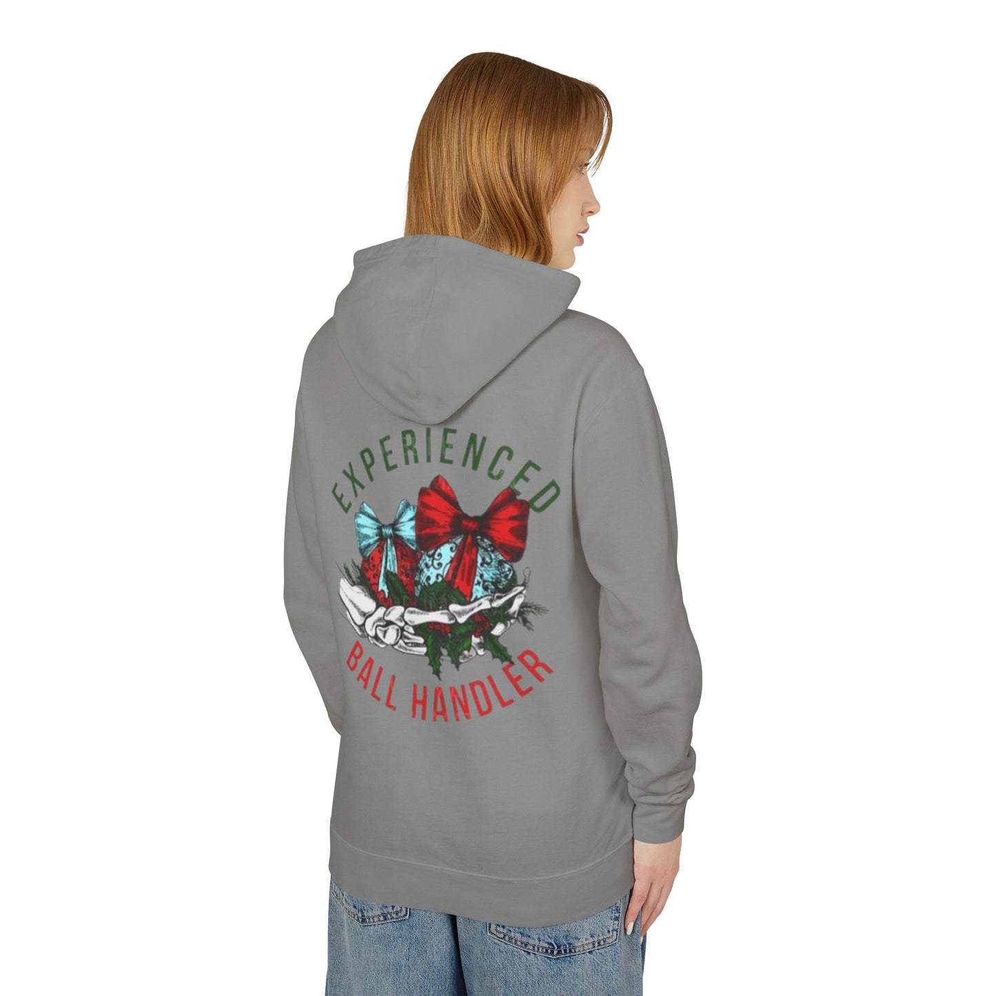 Unisex Lightweight Hooded Sweatshirt with Bow Design - Perfect for Basketball Lovers, Gift for Coaches, Holiday Apparel, Comfortable [...]
