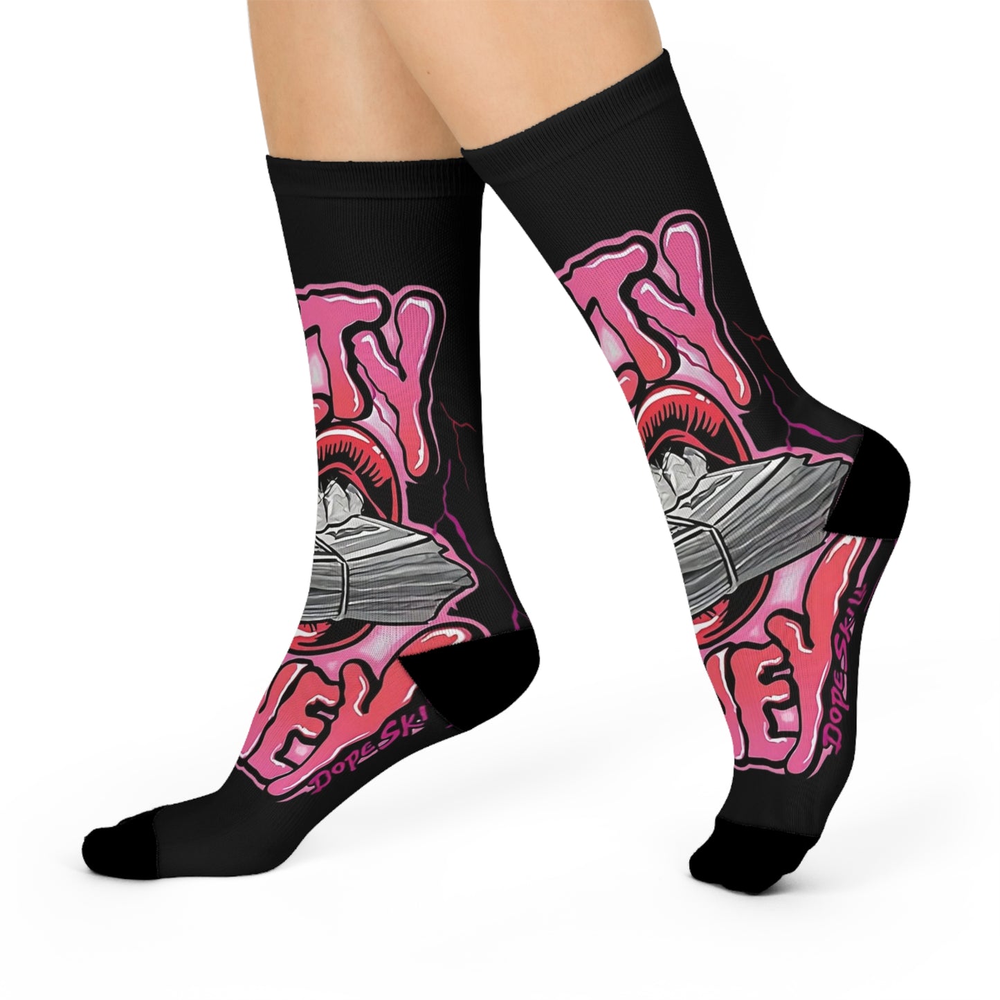 Colorful Cushioned Crew Socks with Bold Graphic Design, Fun Footwear for Everyday Wear, Gifts for Friends, Casual Sock Style, Perfect [...]