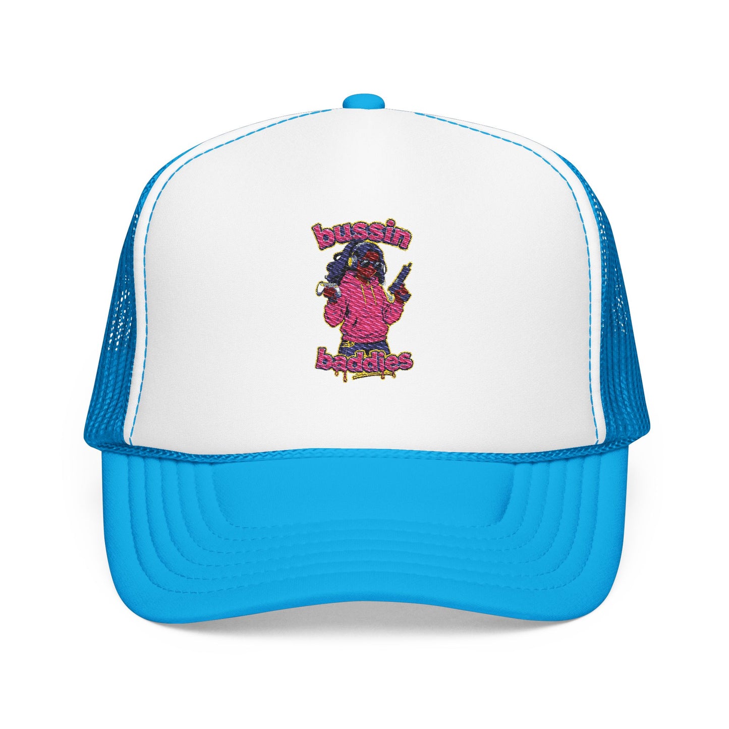 Vibrant Embroidered Trucker Hat, Fun Hat for Outdoor Adventures, Adjustable Baseball Cap, Perfect Gift for Festivals, Summer Wear, [...]