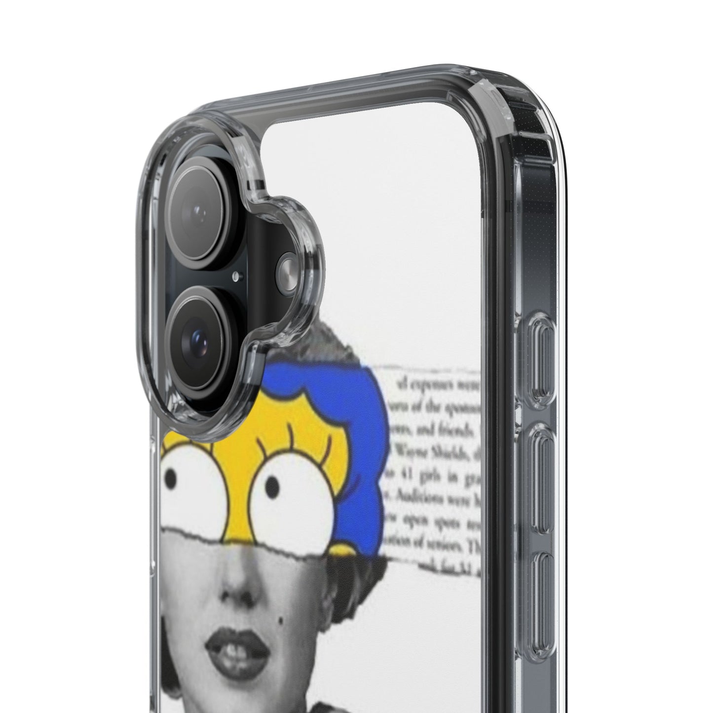 Unique Clear Case with Artistic Design, Phone Case, Customizable Clear Covers, Quirky Phone Accessories, Gifts for Her, Pop Culture [...]