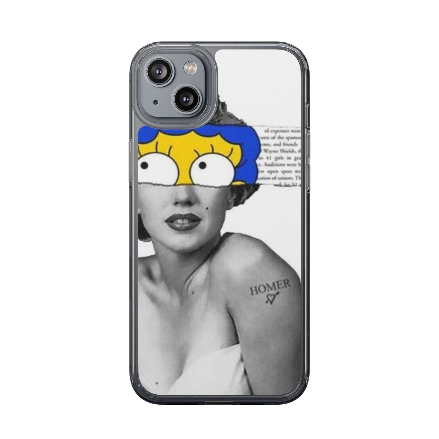 Unique Clear Case with Artistic Design, Phone Case, Customizable Clear Covers, Quirky Phone Accessories, Gifts for Her, Pop Culture [...]