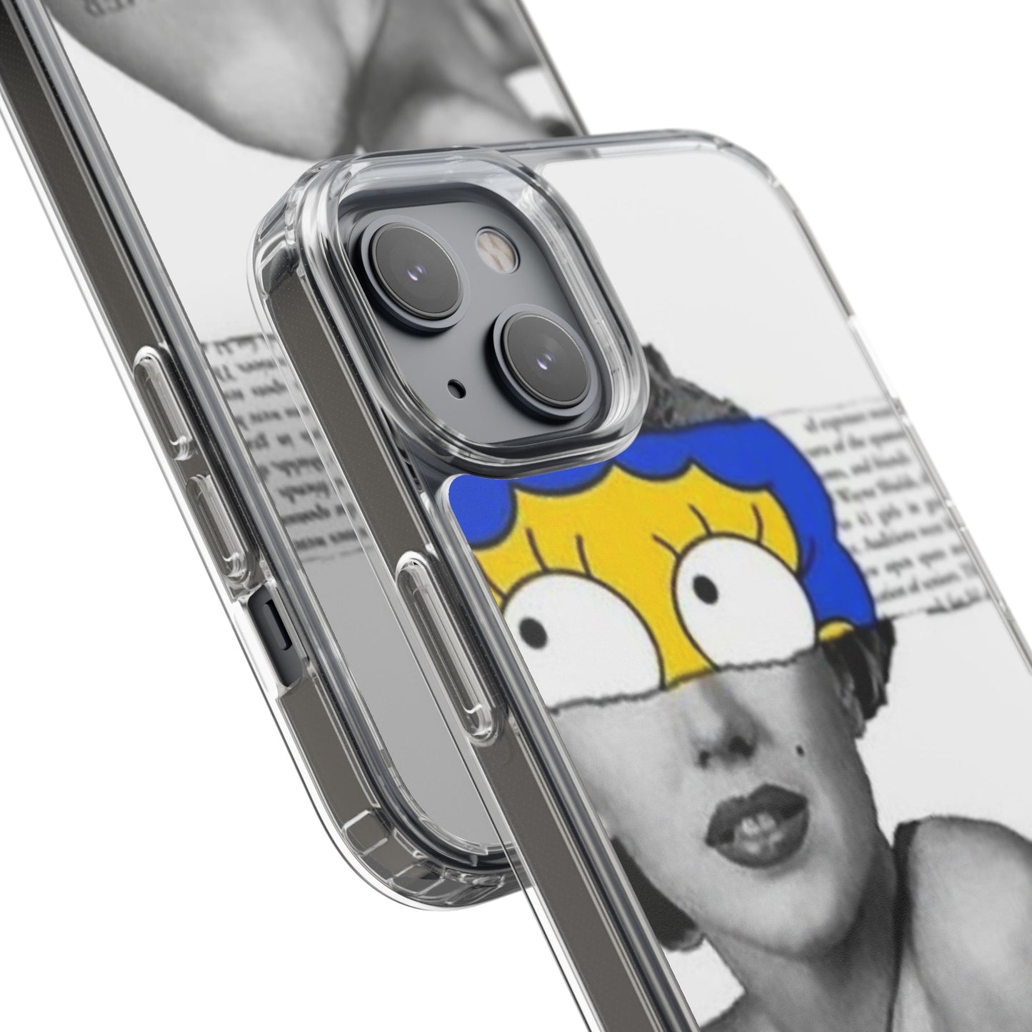 Unique Clear Case with Artistic Design, Phone Case, Customizable Clear Covers, Quirky Phone Accessories, Gifts for Her, Pop Culture [...]