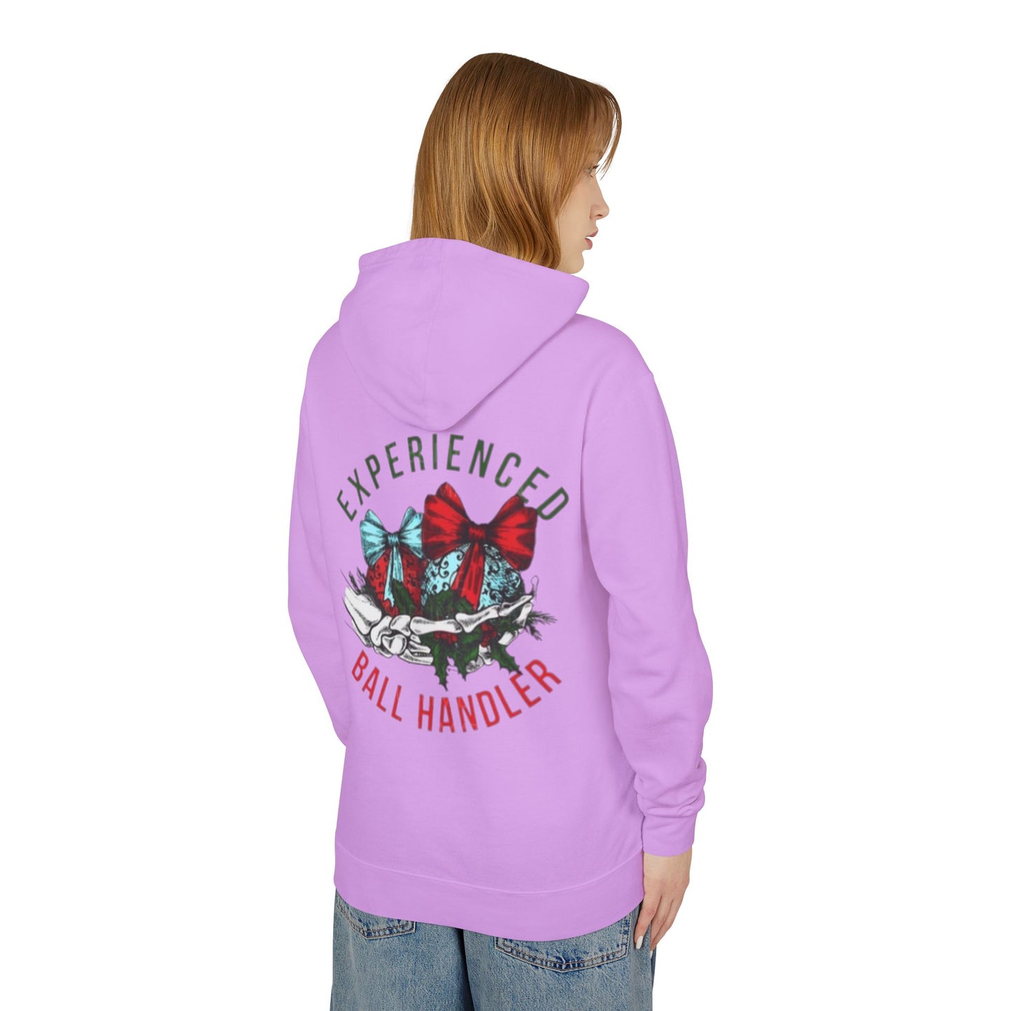 Unisex Lightweight Hooded Sweatshirt with Bow Design - Perfect for Basketball Lovers, Gift for Coaches, Holiday Apparel, Comfortable [...]