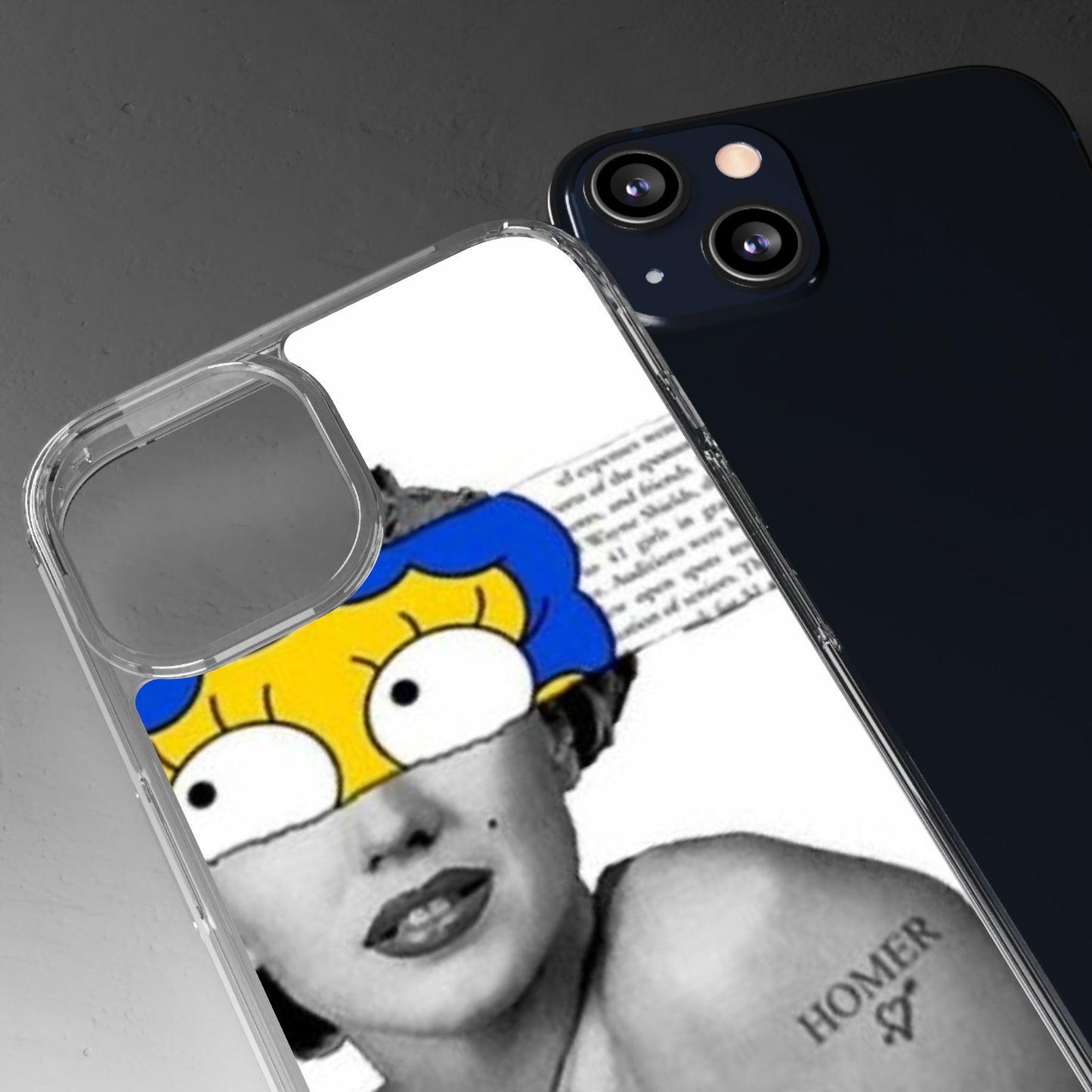 Unique Clear Case with Artistic Design, Phone Case, Customizable Clear Covers, Quirky Phone Accessories, Gifts for Her, Pop Culture [...]