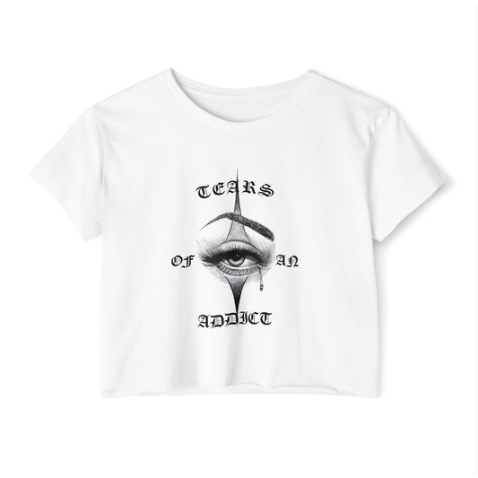 Women's Festival Crop Top with Unique Eye Design, Boho Crop Top, Festival Wear, Street Style Tee, Music Festival Outfit, Summer [...]