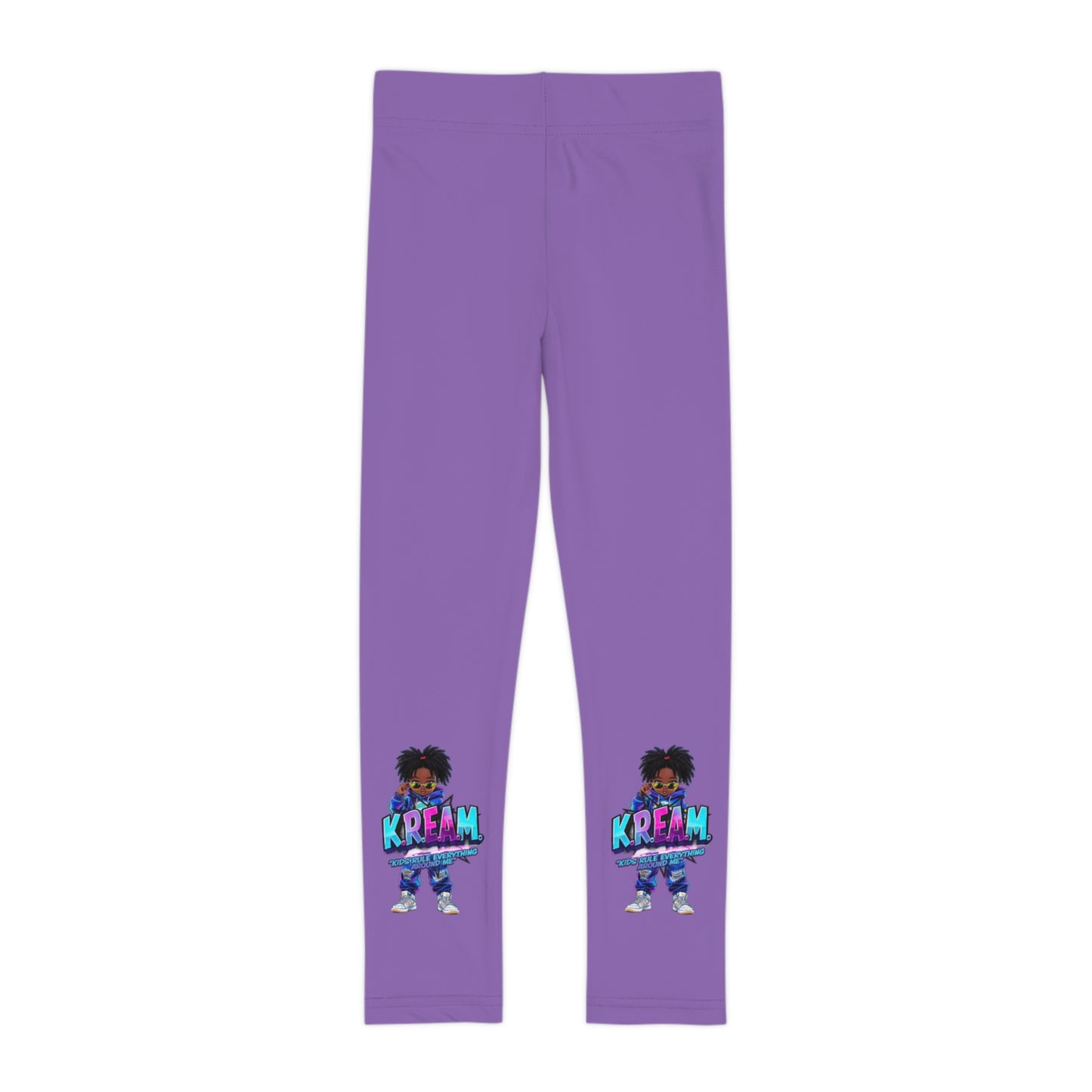 Vibrant Kids Leggings, Dancewear for Girls, Comfortable Active Leggings, Purple Athletic Tights, Hip-Hop Style Leggings, KREAM Graphic [...]