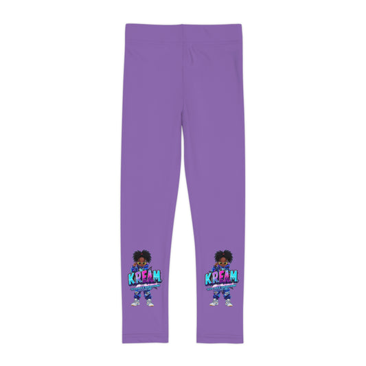 Vibrant Kids Leggings, Dancewear for Girls, Comfortable Active Leggings, Purple Athletic Tights, Hip-Hop Style Leggings, KREAM Graphic [...]