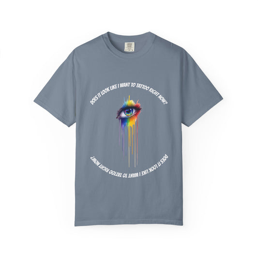 Vibrant Eye Art T-Shirt | Unisex Garment-Dyed Tee, Artistic Apparel, Colorful Fashion, Unique Gift, Everyday Wear