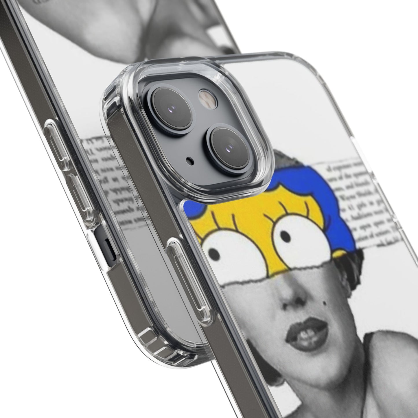 Unique Clear Case with Artistic Design, Phone Case, Customizable Clear Covers, Quirky Phone Accessories, Gifts for Her, Pop Culture [...]