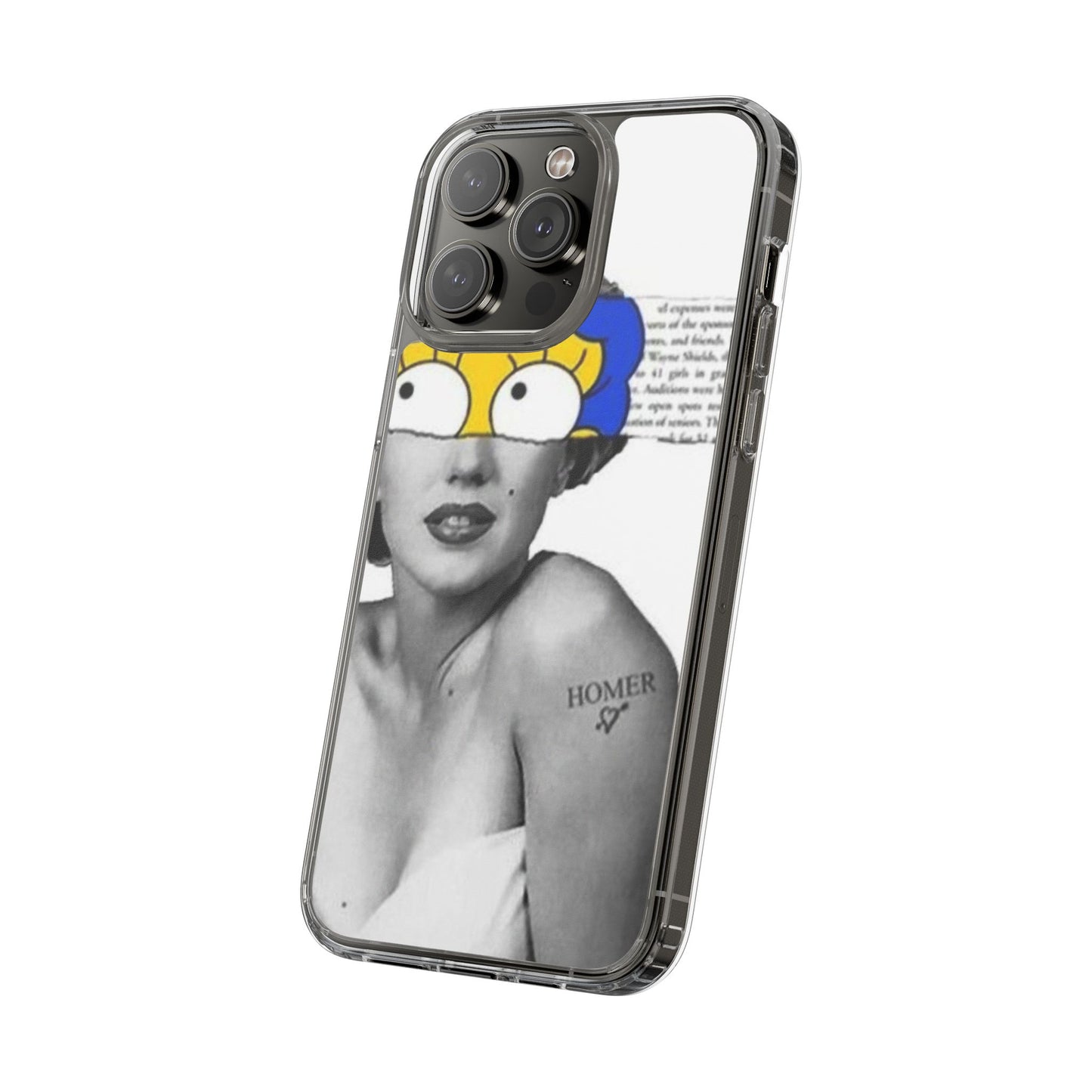 Unique Clear Case with Artistic Design, Phone Case, Customizable Clear Covers, Quirky Phone Accessories, Gifts for Her, Pop Culture [...]