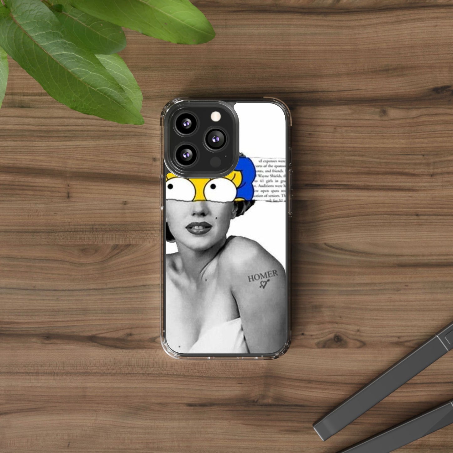 Unique Clear Case with Artistic Design, Phone Case, Customizable Clear Covers, Quirky Phone Accessories, Gifts for Her, Pop Culture [...]