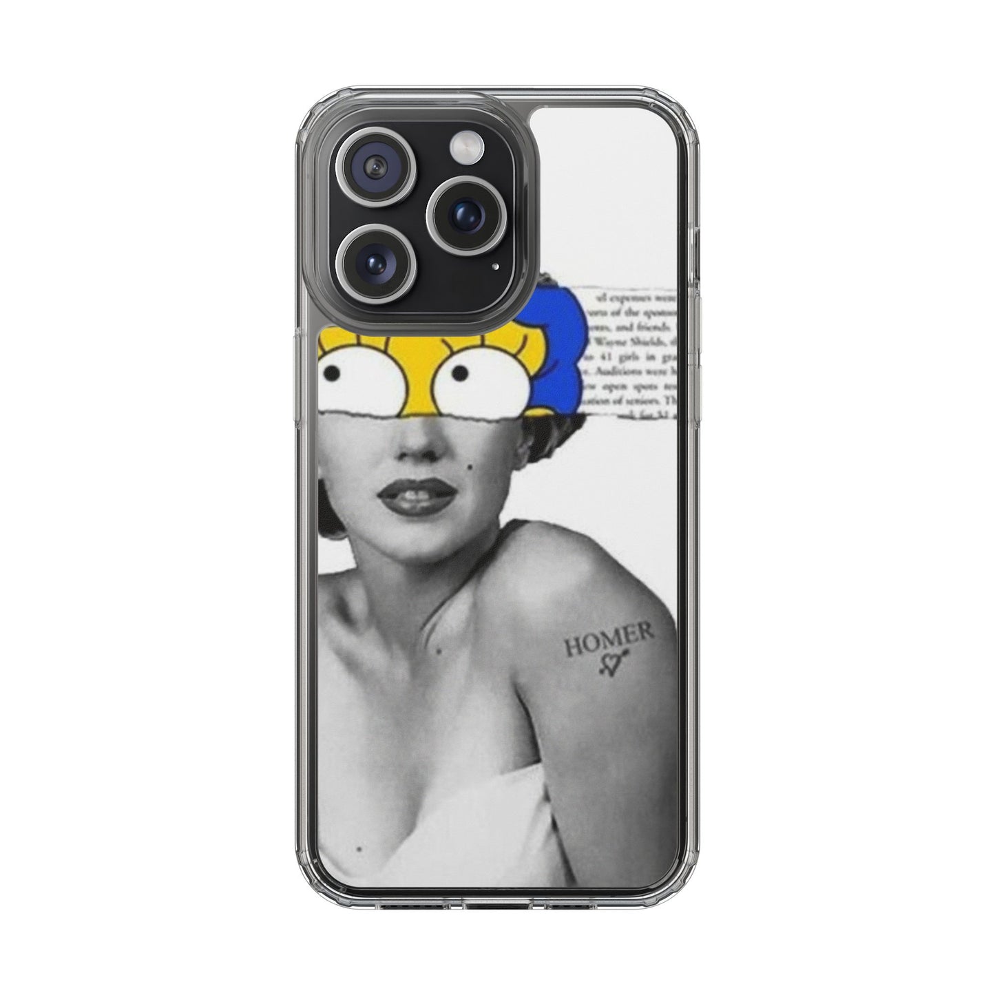 Unique Clear Case with Artistic Design, Phone Case, Customizable Clear Covers, Quirky Phone Accessories, Gifts for Her, Pop Culture [...]