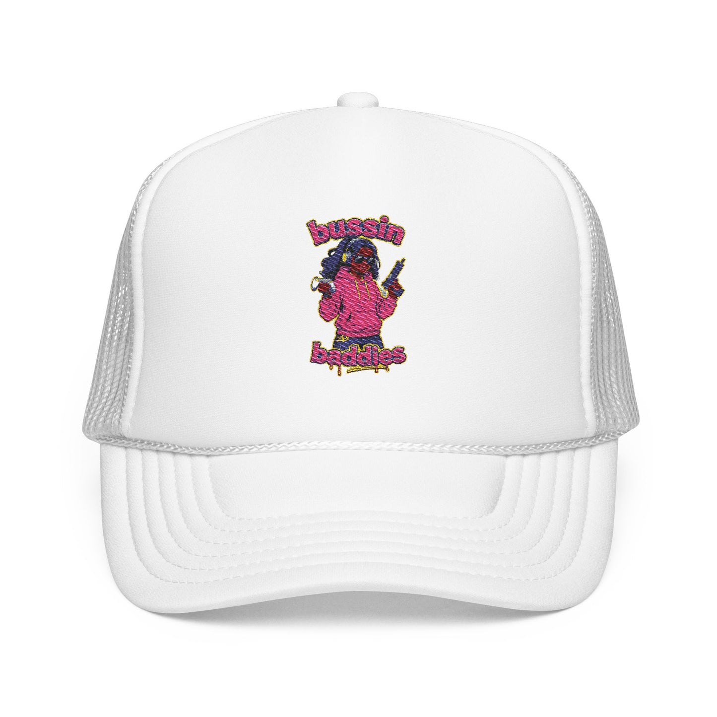 Vibrant Embroidered Trucker Hat, Fun Hat for Outdoor Adventures, Adjustable Baseball Cap, Perfect Gift for Festivals, Summer Wear, [...]