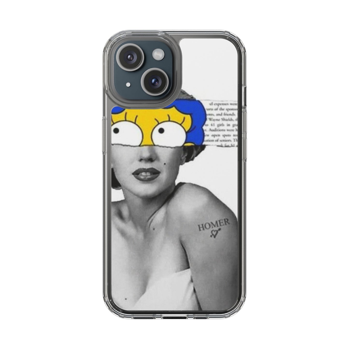Unique Clear Case with Artistic Design, Phone Case, Customizable Clear Covers, Quirky Phone Accessories, Gifts for Her, Pop Culture [...]