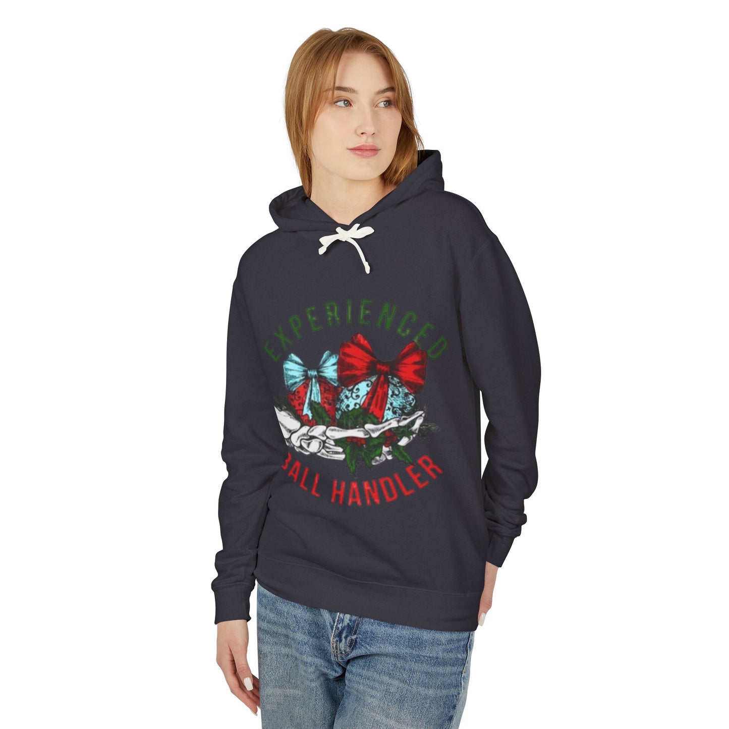 Unisex Lightweight Hooded Sweatshirt with Bow Design - Perfect for Basketball Lovers, Gift for Coaches, Holiday Apparel, Comfortable [...]