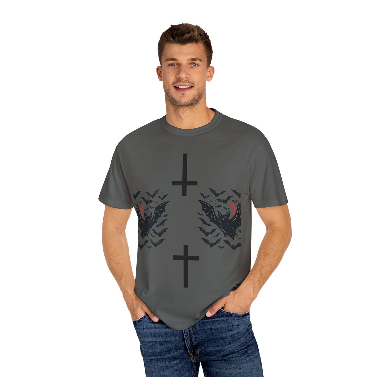 Gothic Bat T-Shirt - Unisex Vibe, Perfect for Halloween, Alternative Fashion, Graphic Tee, Gift for Him/Her/Nonbinary