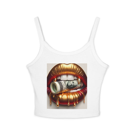 Bold Statement Women's Spaghetti Strap Tank Top, Graphic Tank, Summer Outfit, Party Wear, Streetwear Essential