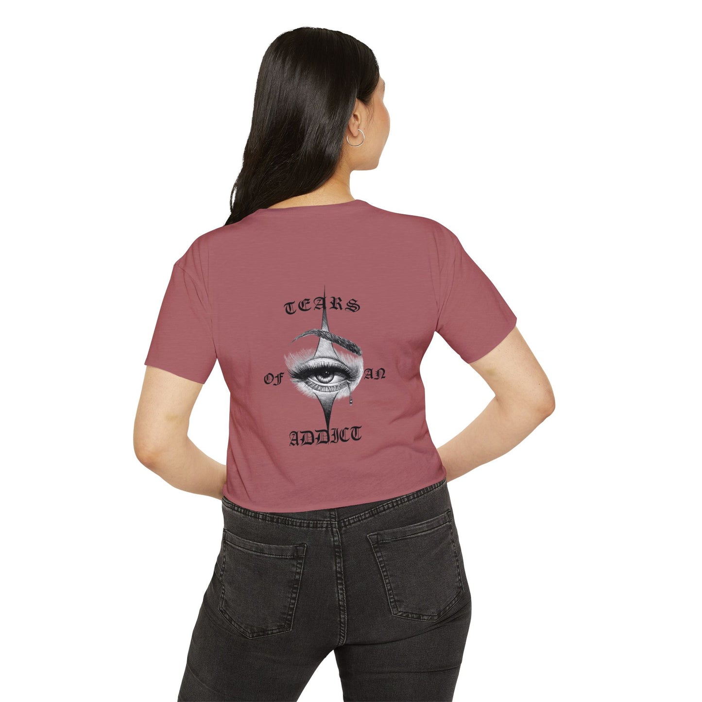 Women's Festival Crop Top with Unique Eye Design, Boho Crop Top, Festival Wear, Street Style Tee, Music Festival Outfit, Summer [...]