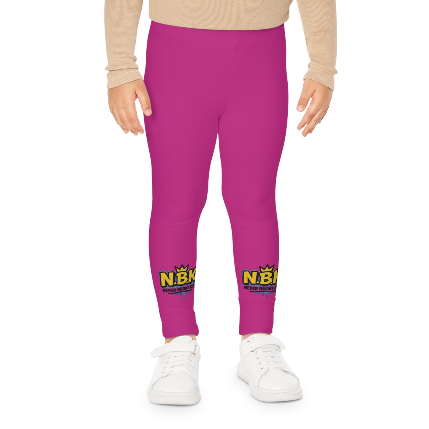 Vibrant Kids Leggings with NBK Design | Trendy Activewear for Girls & Boys, Comfortable Playtime Pants, Gift for Birthdays & Holidays