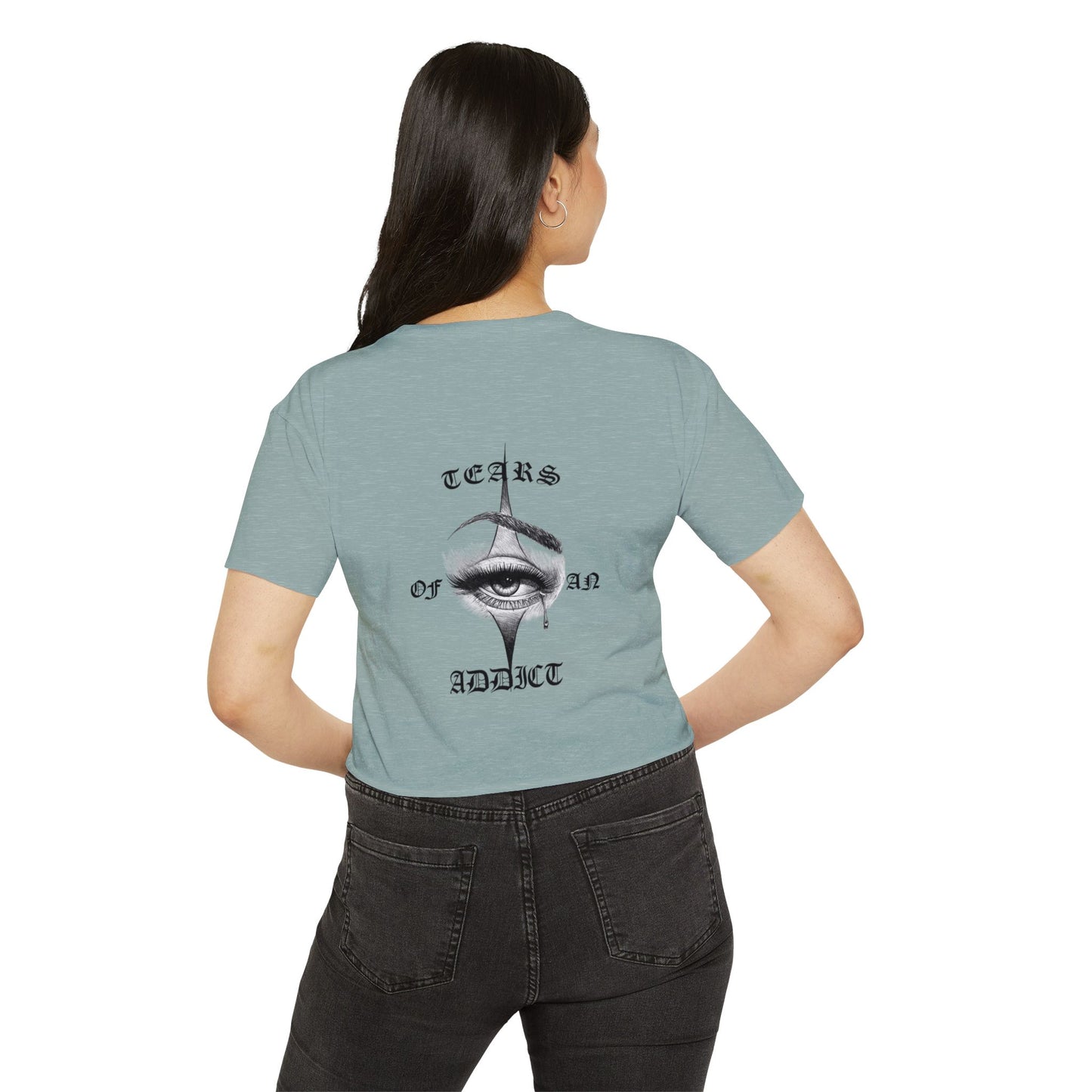 Women's Festival Crop Top with Unique Eye Design, Boho Crop Top, Festival Wear, Street Style Tee, Music Festival Outfit, Summer [...]