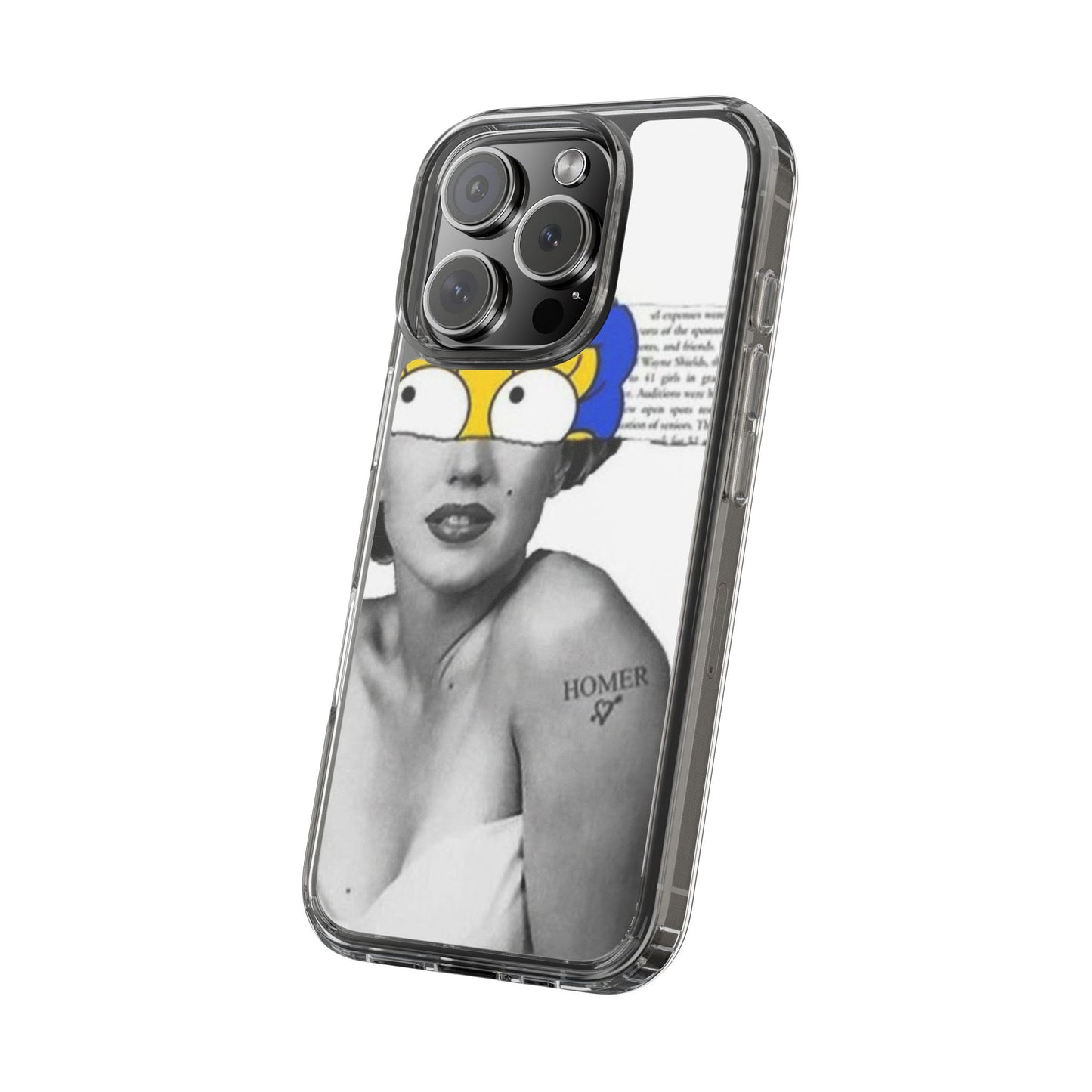 Unique Clear Case with Artistic Design, Phone Case, Customizable Clear Covers, Quirky Phone Accessories, Gifts for Her, Pop Culture [...]