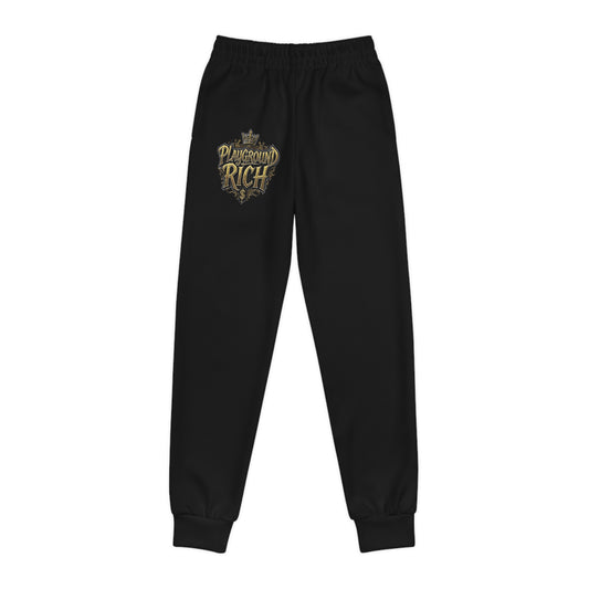 Youth Joggers with Gold Rich Design - Stylish Athletic Pants for Kids, Comfortable Activewear, Gift for Sports Lovers, Trendy [...]