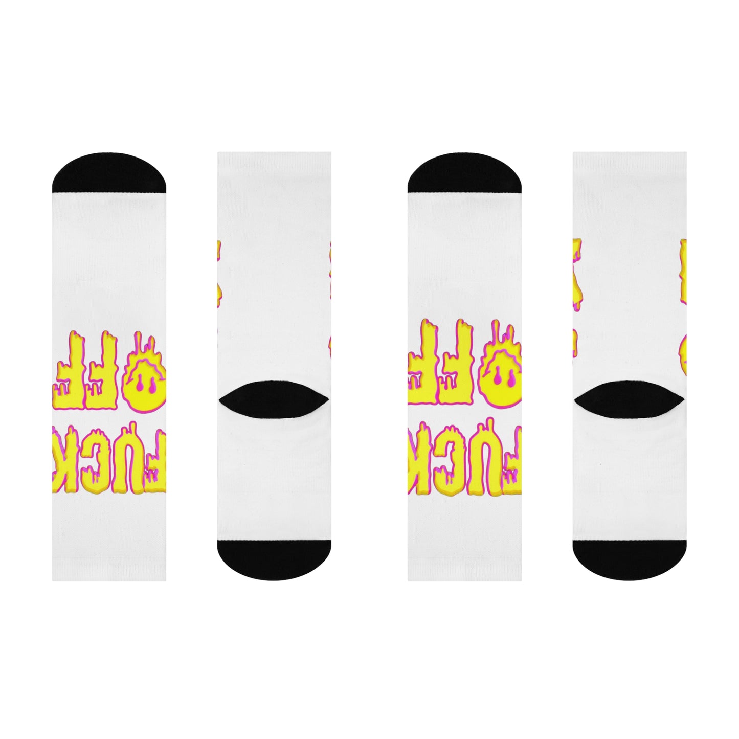 Fun Graphic Socks, Cushioned Crew Socks, Quirky Gift for Friends, Unique Statement Socks, Casual Everyday Wear, Perfect for Birthdays, [...]