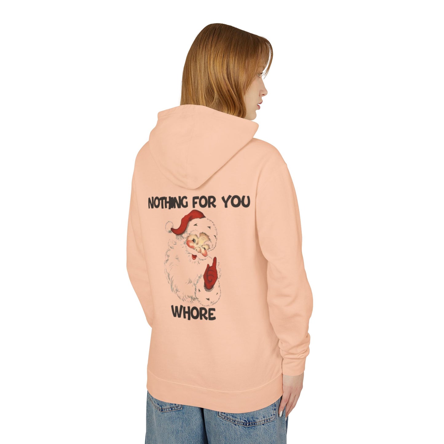 Funny Holiday Hooded Sweatshirt for Christmas, Humorous Gift, Unisex Lightweight Pullover, Santa Joke Hoodie, Christmas Apparel, [...]