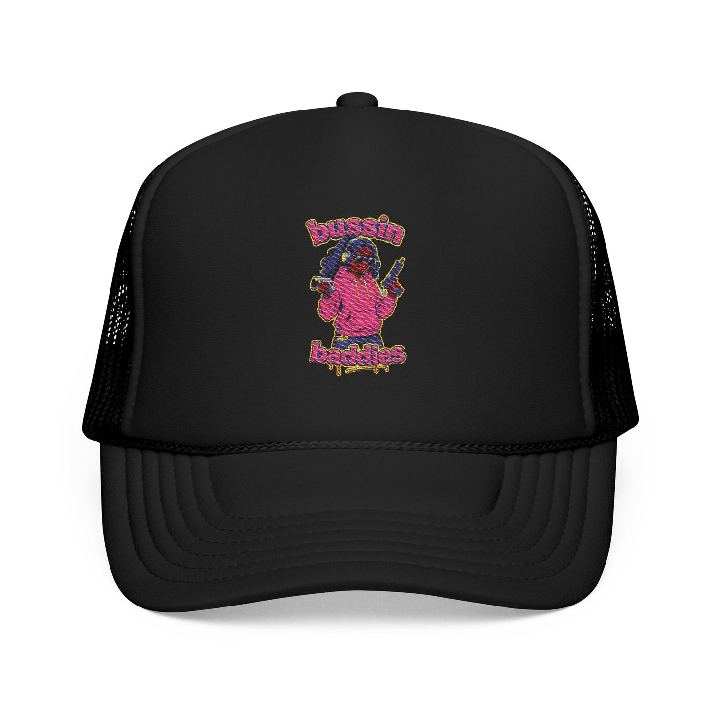 Vibrant Embroidered Trucker Hat, Fun Hat for Outdoor Adventures, Adjustable Baseball Cap, Perfect Gift for Festivals, Summer Wear, [...]