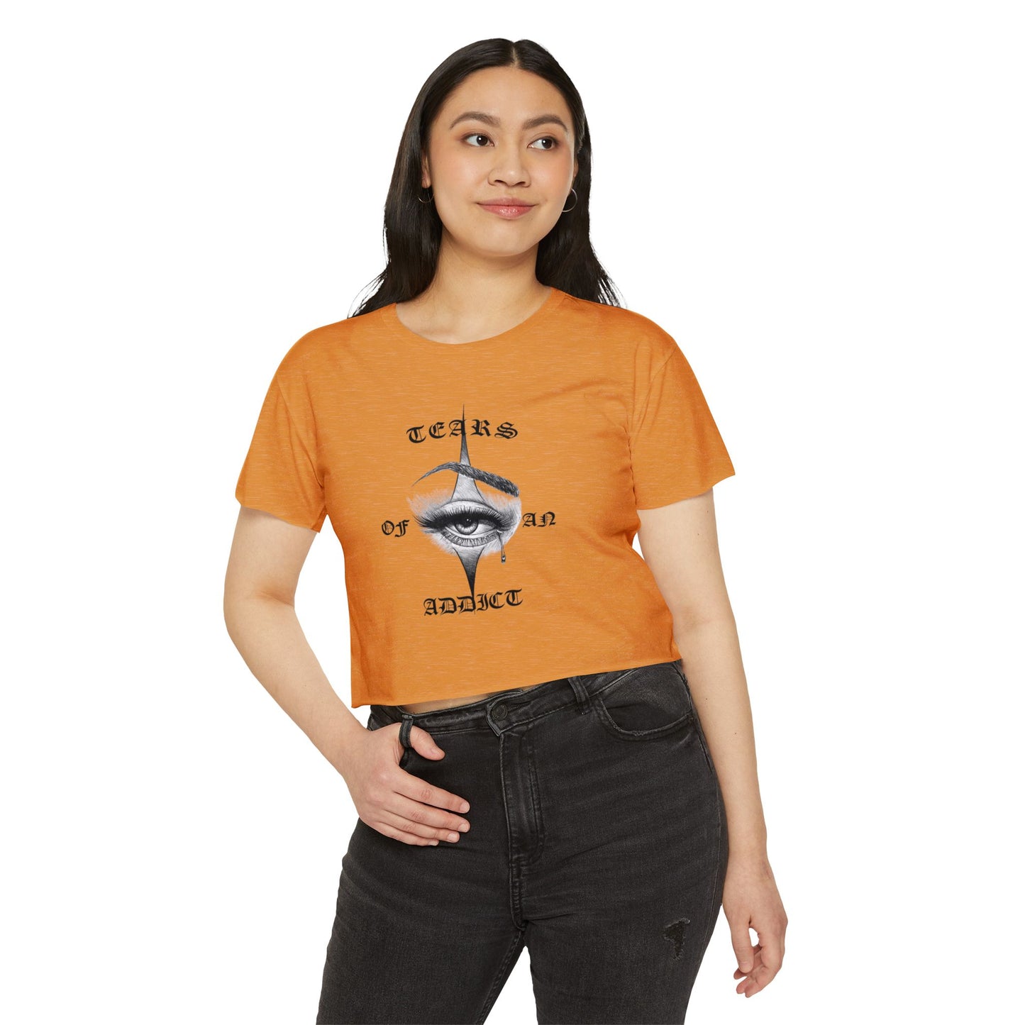 Women's Festival Crop Top with Unique Eye Design, Boho Crop Top, Festival Wear, Street Style Tee, Music Festival Outfit, Summer [...]