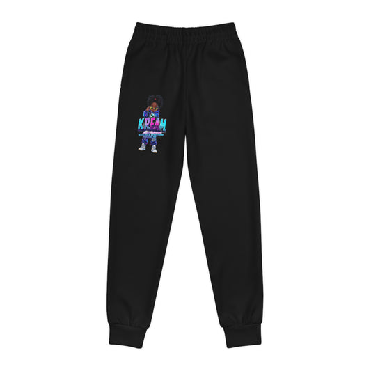 Youth Joggers with KREEM Design - Stylish Athletic Pants for Kids, Perfect for Sports, Casual Wear, Gifts, and Everyday Use