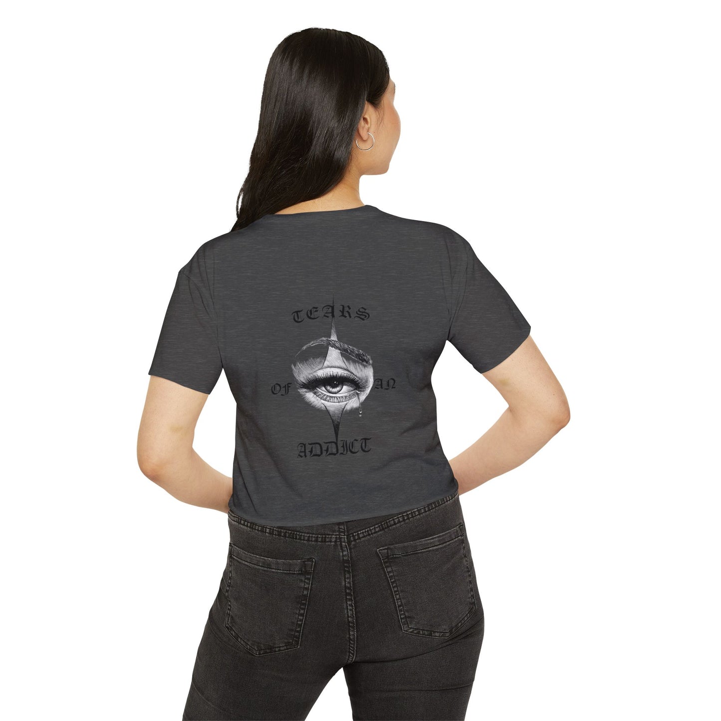 Women's Festival Crop Top with Unique Eye Design, Boho Crop Top, Festival Wear, Street Style Tee, Music Festival Outfit, Summer [...]