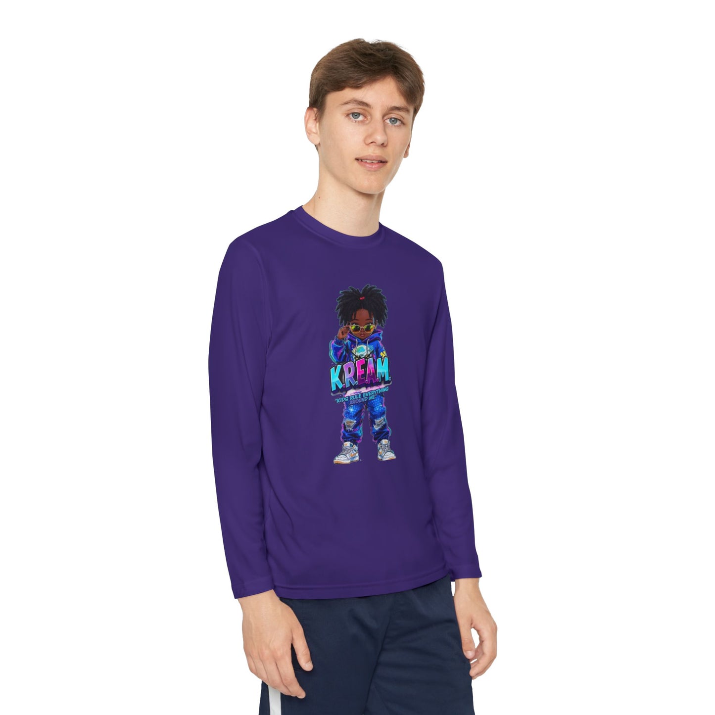 Youth Long Sleeve Tee for Trendy Kids, Cool Graphic Tee, Perfect for Birthdays, Playdates, School Events, Unique Gift Idea