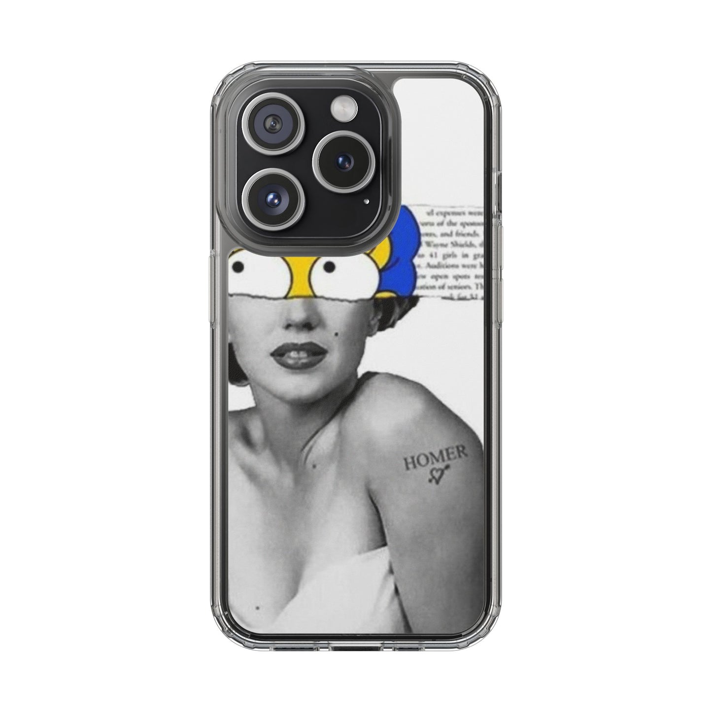 Unique Clear Case with Artistic Design, Phone Case, Customizable Clear Covers, Quirky Phone Accessories, Gifts for Her, Pop Culture [...]