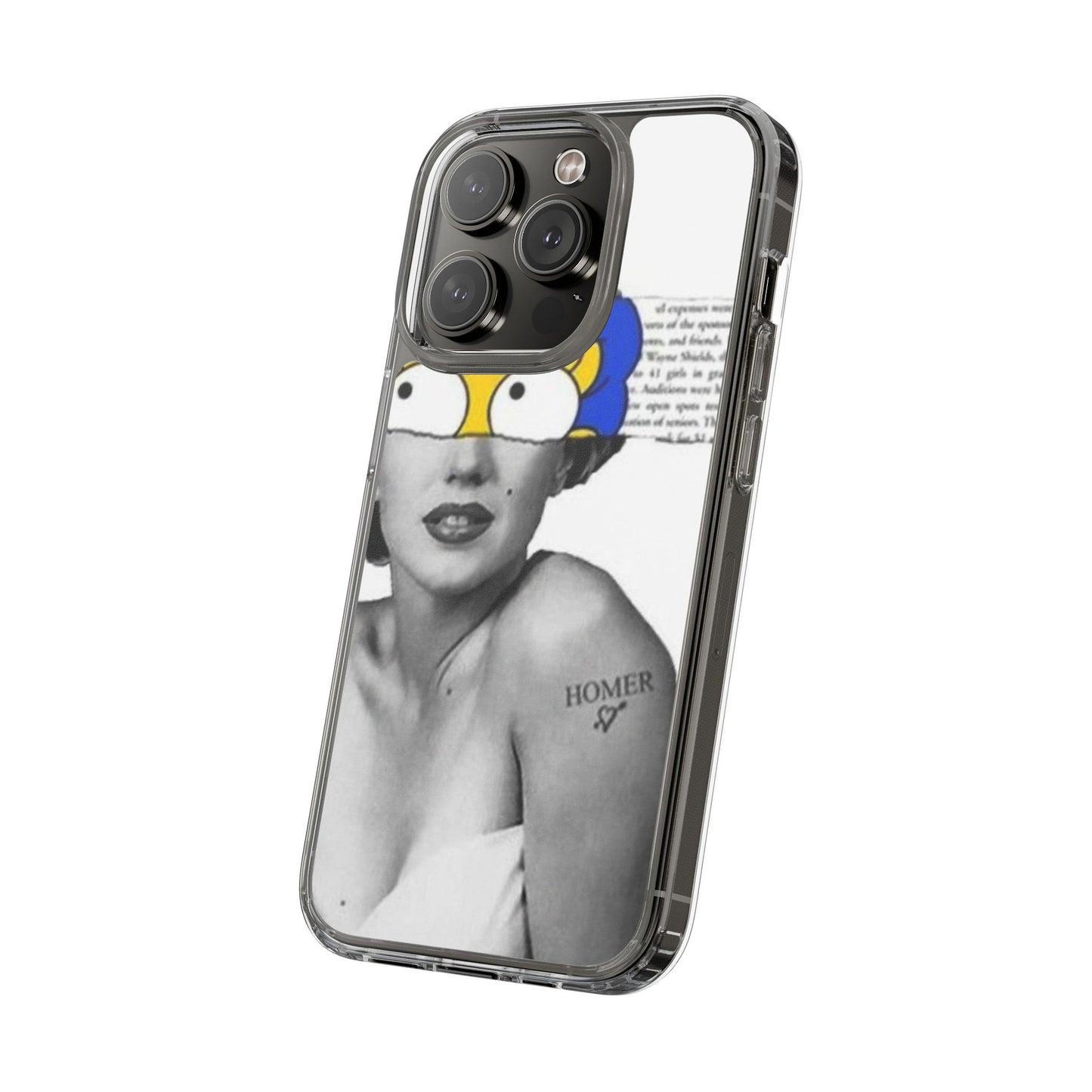 Unique Clear Case with Artistic Design, Phone Case, Customizable Clear Covers, Quirky Phone Accessories, Gifts for Her, Pop Culture [...]