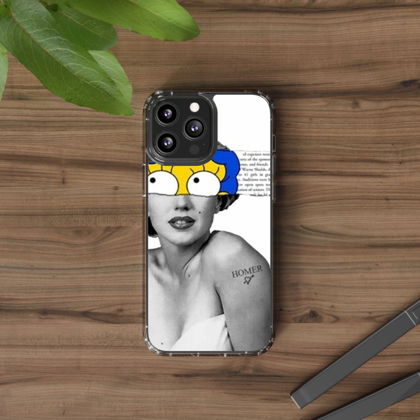 Unique Clear Case with Artistic Design, Phone Case, Customizable Clear Covers, Quirky Phone Accessories, Gifts for Her, Pop Culture [...]