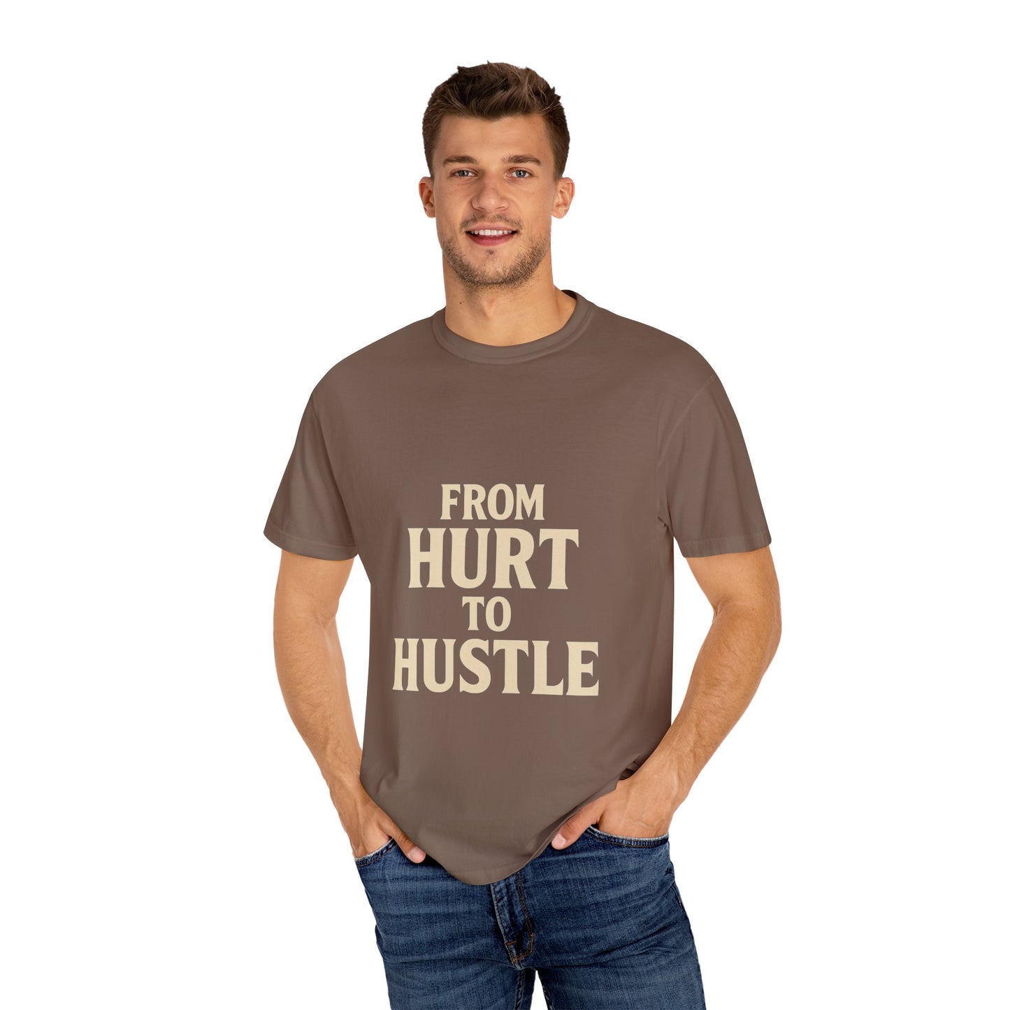 Inspirational Unisex T-Shirt: From Hurt to Hustle, Motivational Tee for Everyday Wear, Gift for Entrepreneurs, Positive Vibes, [...]
