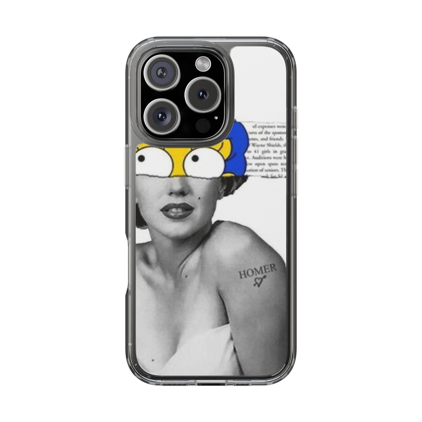 Unique Clear Case with Artistic Design, Phone Case, Customizable Clear Covers, Quirky Phone Accessories, Gifts for Her, Pop Culture [...]