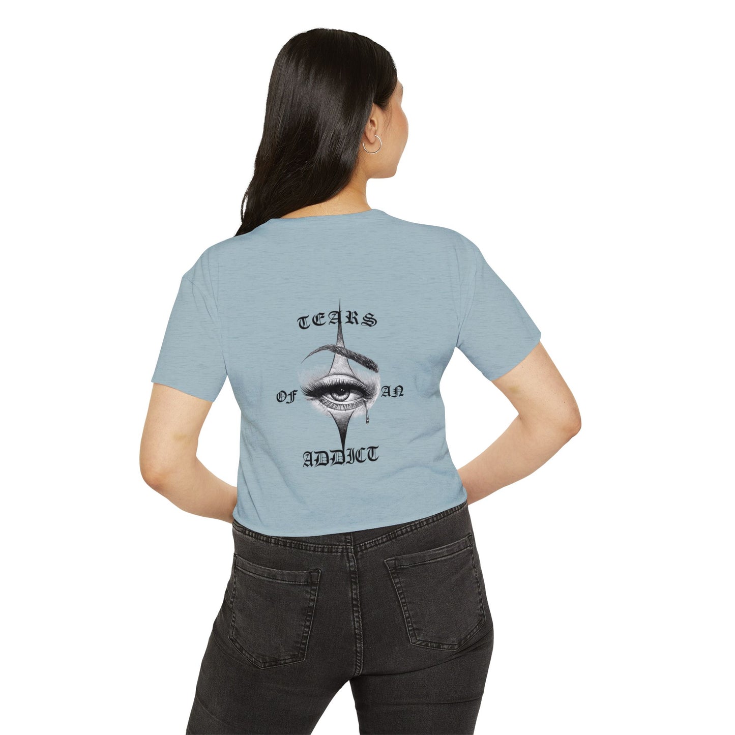 Women's Festival Crop Top with Unique Eye Design, Boho Crop Top, Festival Wear, Street Style Tee, Music Festival Outfit, Summer [...]