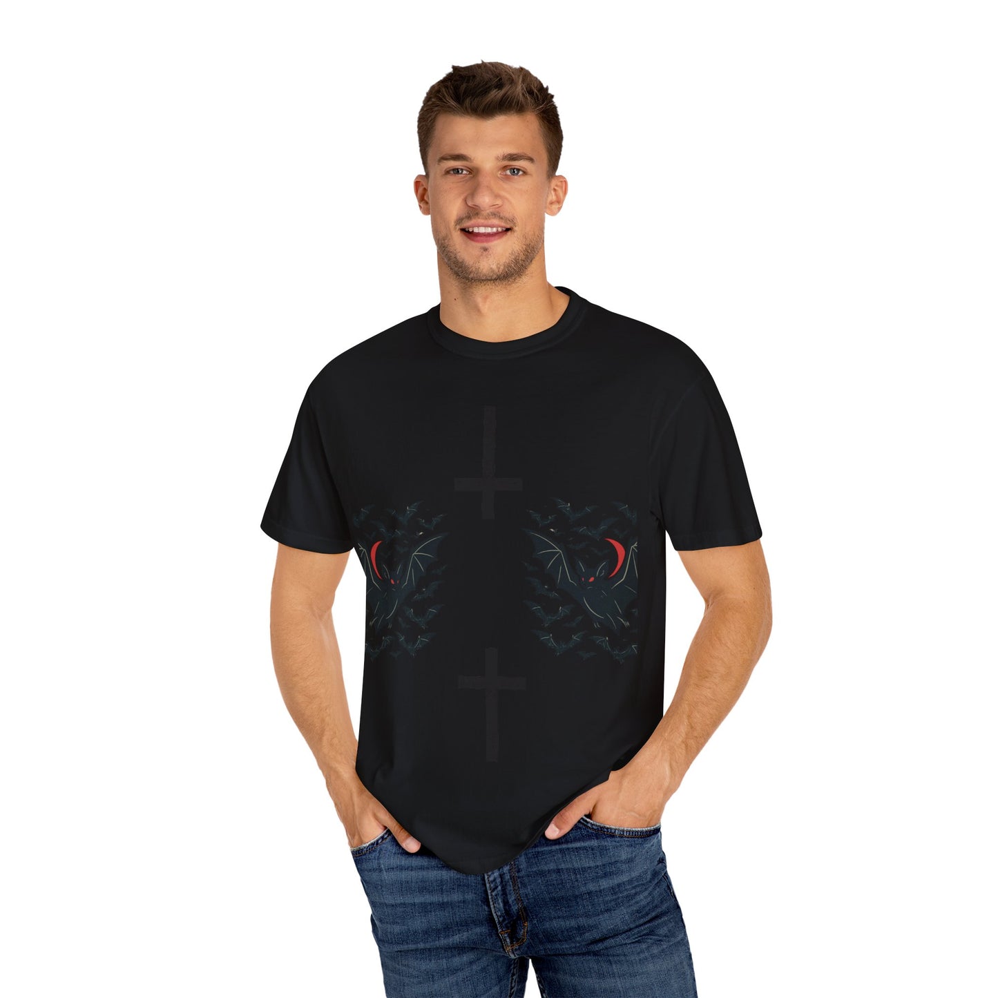 Gothic Bat T-Shirt - Unisex Vibe, Perfect for Halloween, Alternative Fashion, Graphic Tee, Gift for Him/Her/Nonbinary