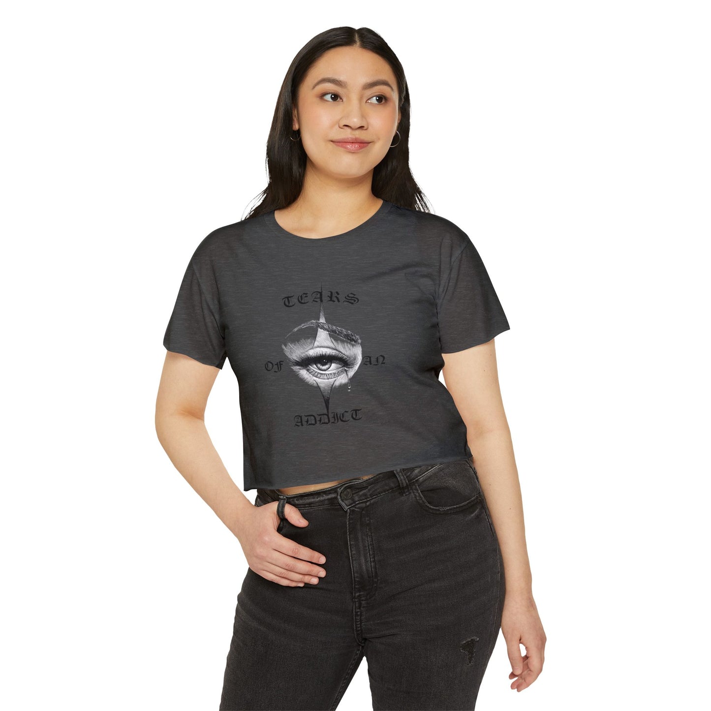 Women's Festival Crop Top with Unique Eye Design, Boho Crop Top, Festival Wear, Street Style Tee, Music Festival Outfit, Summer [...]